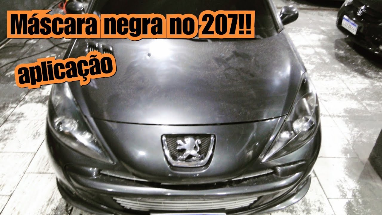 Fizemos máscara negra no Peugeot 207