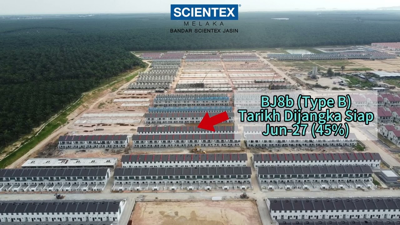 Tahap kerja pembinaan terbaru pada Januari 2026 di 𝑺𝒄𝒊𝒆𝒏𝒕𝒆𝒙 𝑩𝒂𝒏𝒅𝒂𝒓 𝑱𝒂𝒔𝒊𝒏, 𝑴𝒆𝒍𝒂𝒌𝒂 !