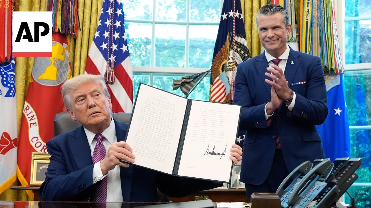Trump signs order renaming Department of Defense to Department of War
