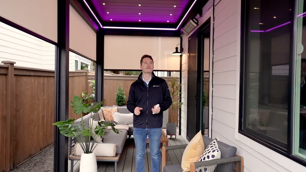 Motorized Pergola with Retractable Side Screens | Full Project Tour