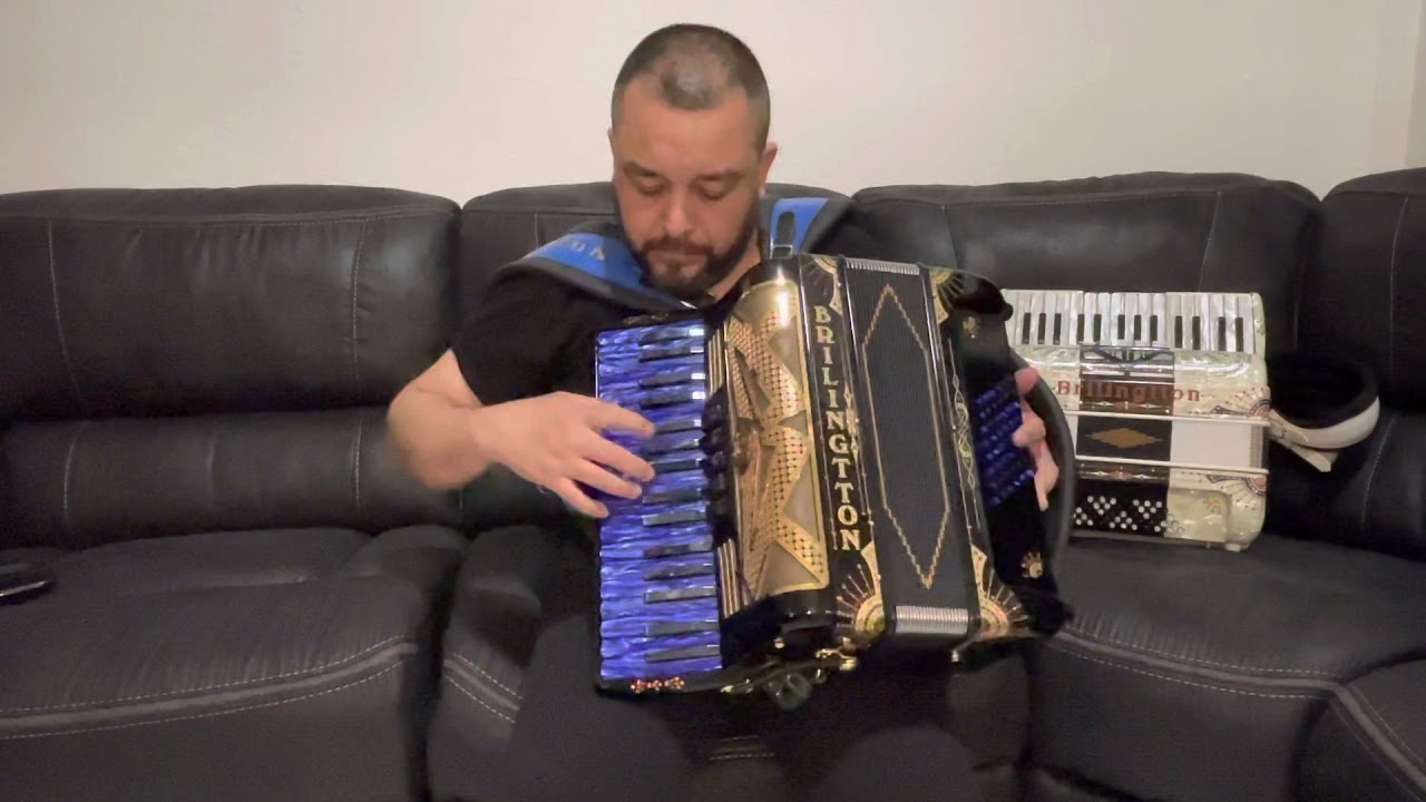 Acordeon de teclas Brillingtton. Prueba de sonido. Buena calidad 100% recomendado