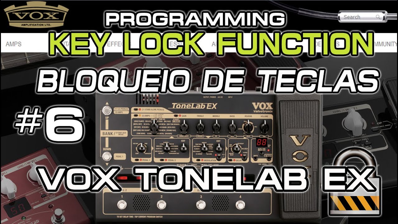 Tonelab EX KEY LOCK FUNCTION BLOQUEIO DE TECLAS. [#6]