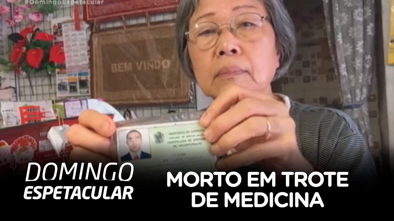 Mãe do estudante morto em trote de medicina fala ao Domingo Espetacular