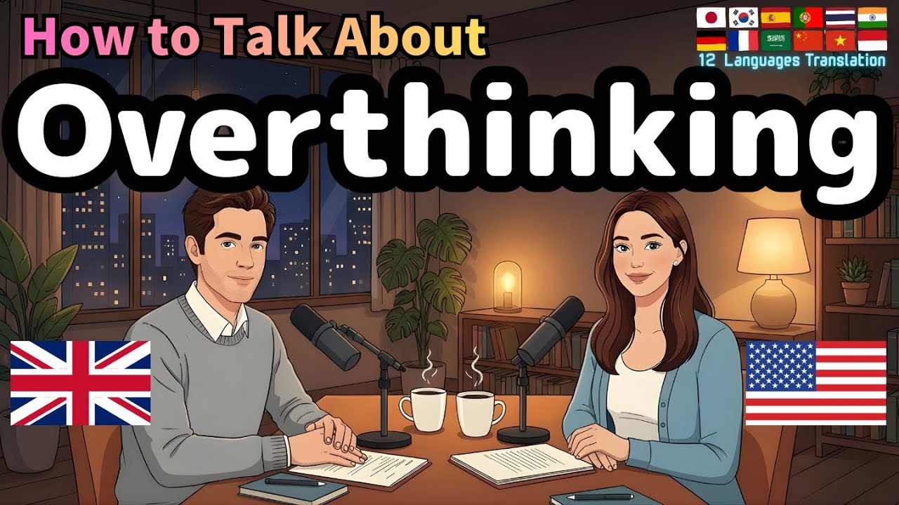 考えすぎ（Overthinking）についての話し方 | 英語 聞き流し リスニング | イギリス英語&アメリカ英語 | English Shower🚿