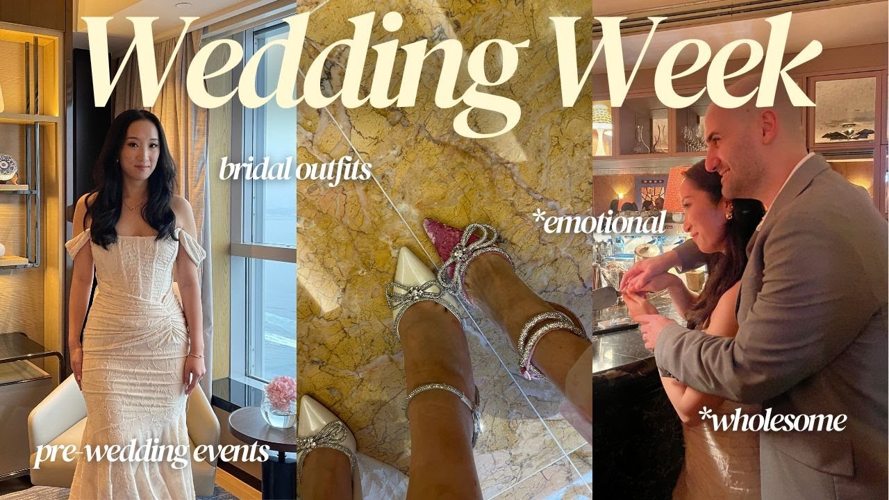 WEDDING WEEK VLOG | Welcome Parties, Bridal Survival Kit, Writing My Vows, Suite Tour, etc. 🤍👰🏻‍♀️