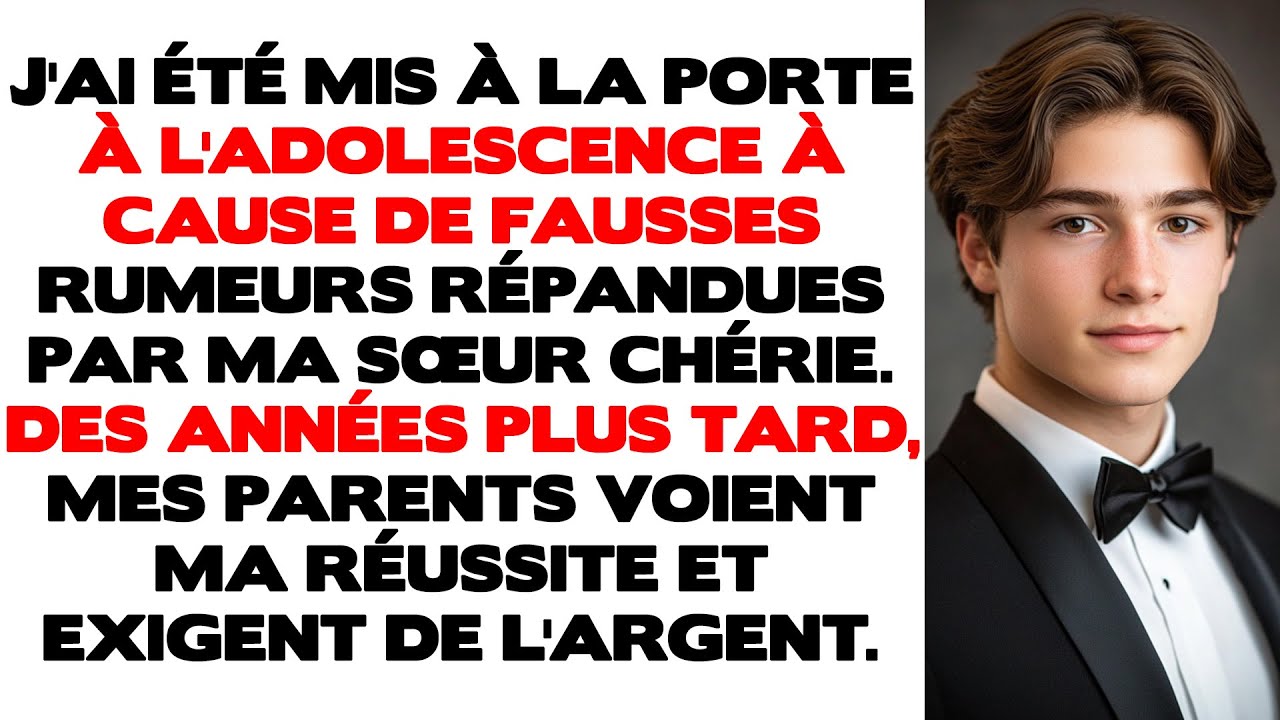Mis à la porte à l'adolescence à cause de fausses rumeurs répandues par ma sœur, l'enfant chérie de