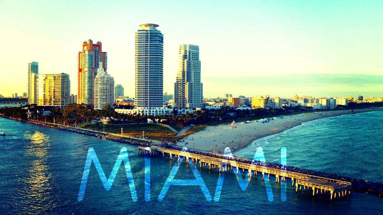 Miami - by drone (HD) / Майами - с квадрокоптера 4к.