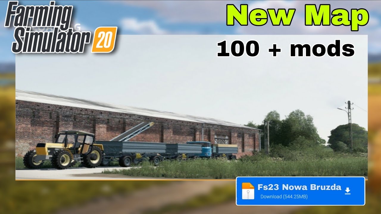 Fs20 mods - Nowa Bruzda Map |  100 + mods 