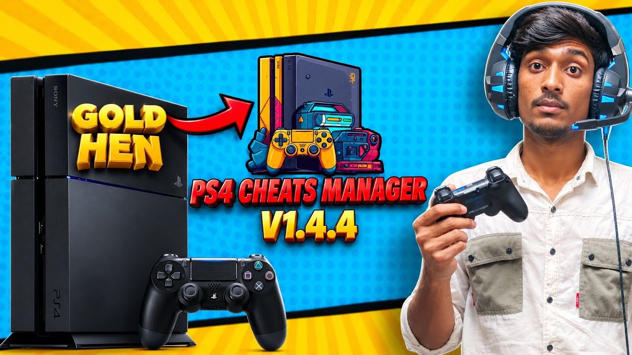 Install Cheats Menu On PS4 Jailbreak|Goldhen Offline Method!