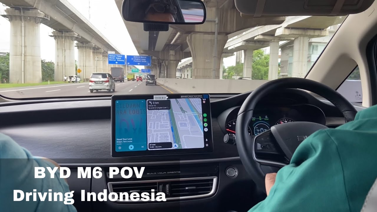 2024 BYD M6 EV Standard 7 Seater POV Drive Indonesia [Jakarta-Cikampek Highway]
