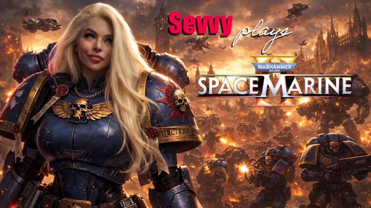 For the Emperor! ⚔️ Sevvy Plays Warhammer Space Marine 2 LIVE Pt 1
