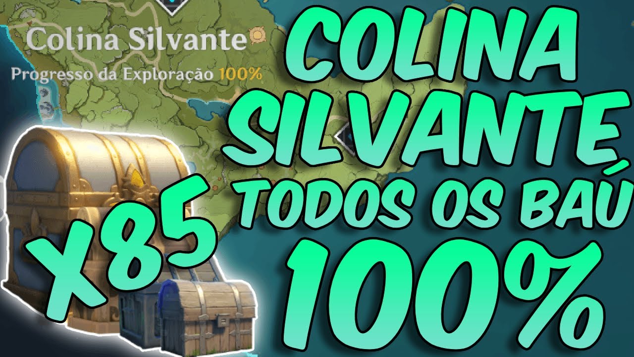 COLINA SILVANTE 100% TODOS OS BAÚ DE MONDSTADT | Genshin Impact