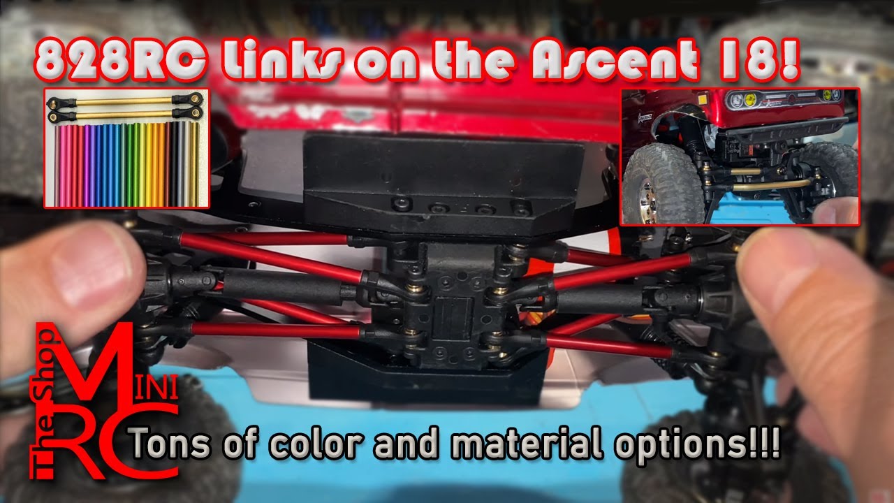 Redcat Ascent 18 Gets New 828 RC (Tyler Chapman) Links Installed & Suspension Geometry Discussion.