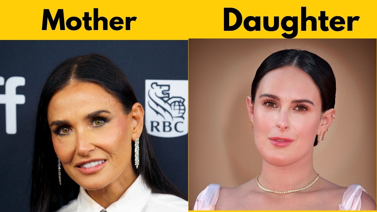 Famous Hollywood  Mothers  and Their  Beautiful Daughters ( part 2 )