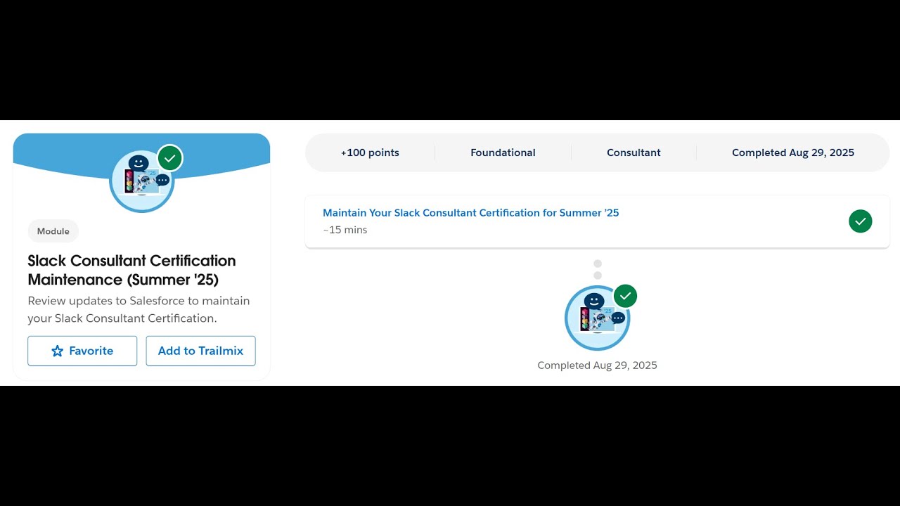Slack Consultant Certification Maintenance (Summer '25) | Salesforce