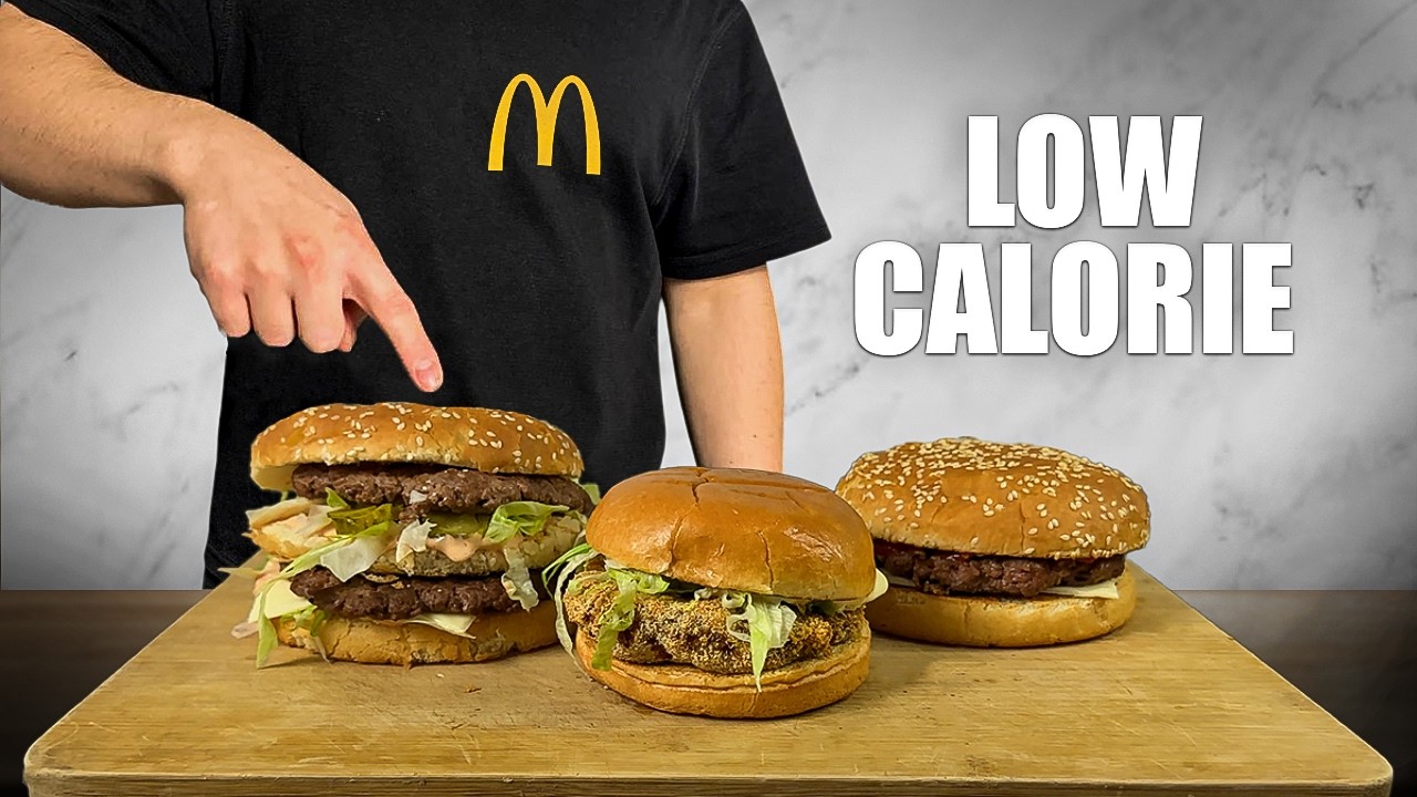 I Made McDonald’s Burgers But Actually Healthy | Big Mac vs McChicken vs Quarter Pounder