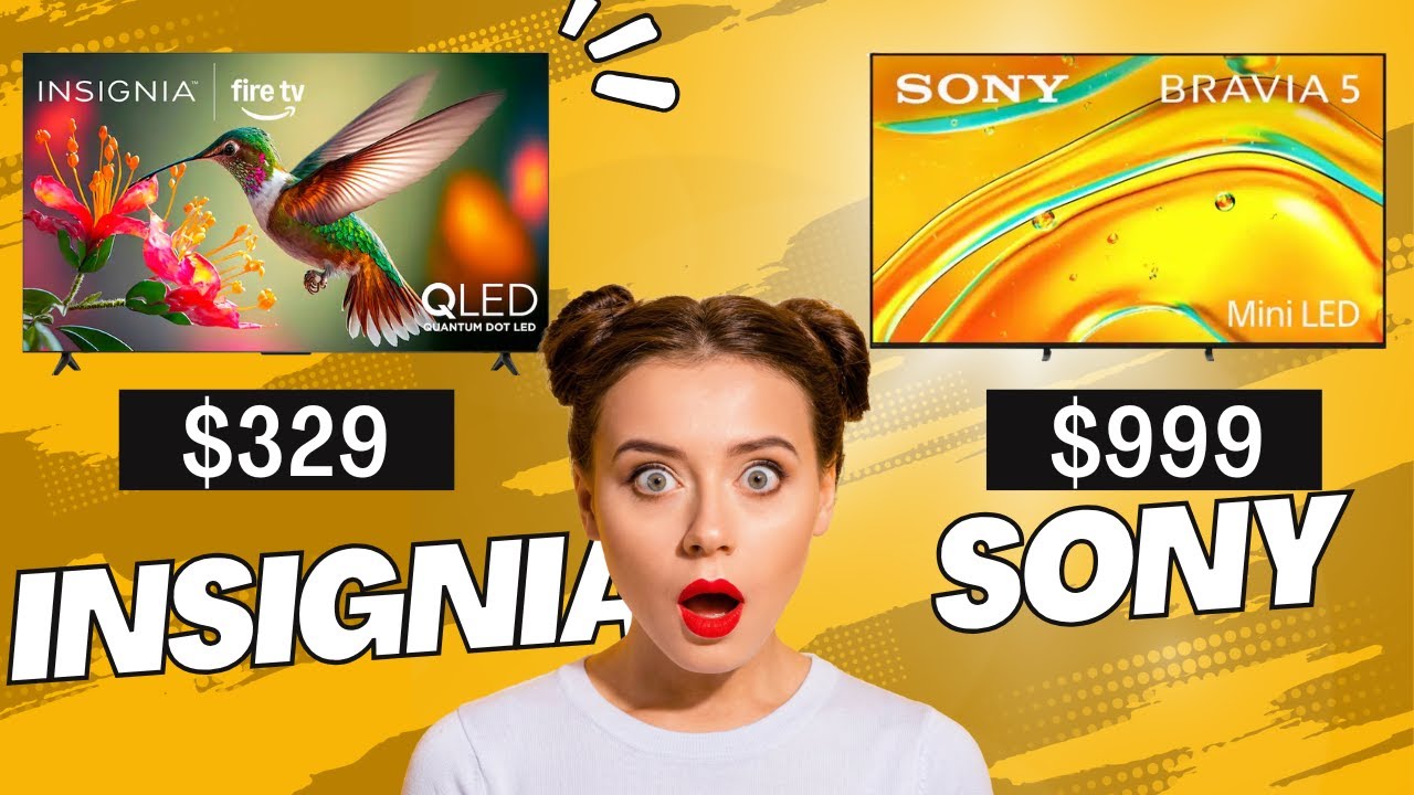 $329 Insignia 65 Inch QLED vs $999 Sony BRAVIA 5 Mini LED | Budget vs Premium TV Comparison (2025)