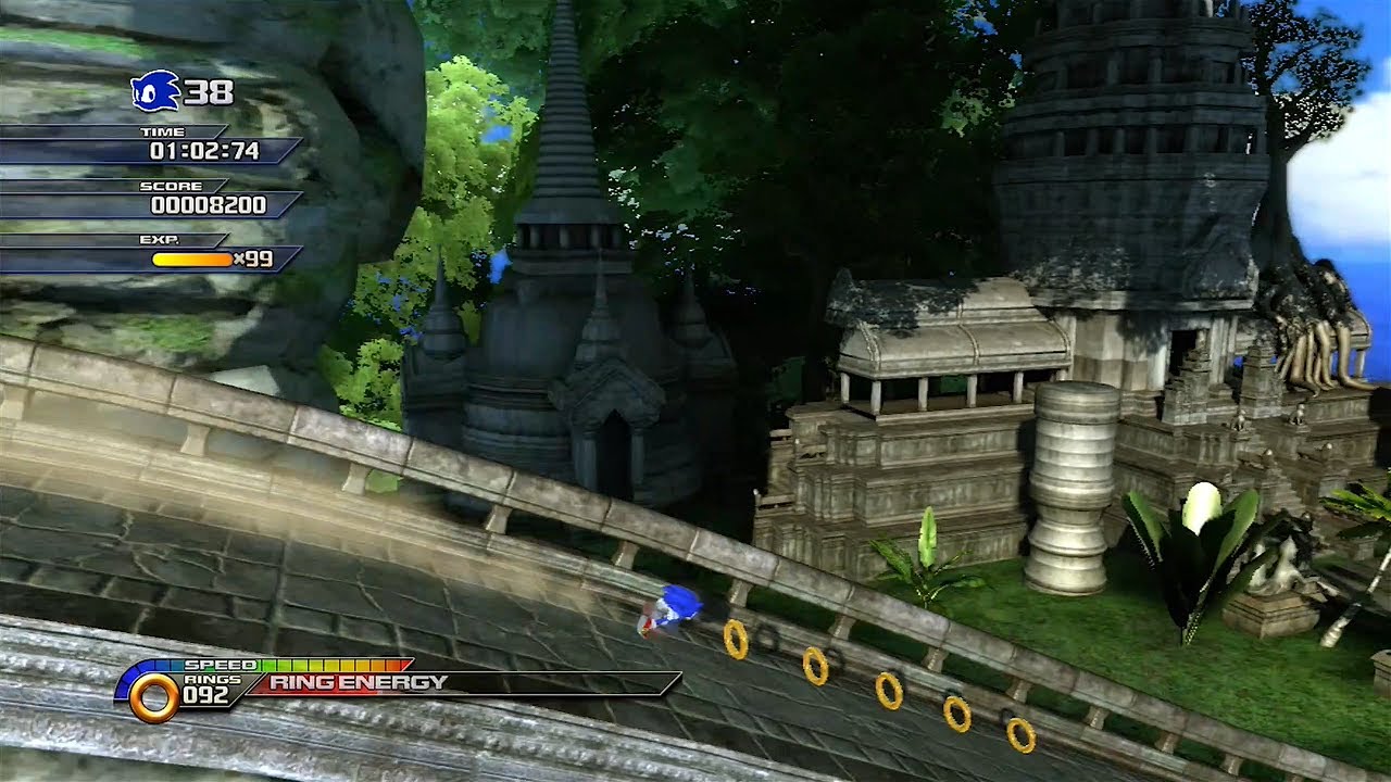 Sonic Unleashed 60FPS - Jungle Joyride Day Act 2 (S Rank)