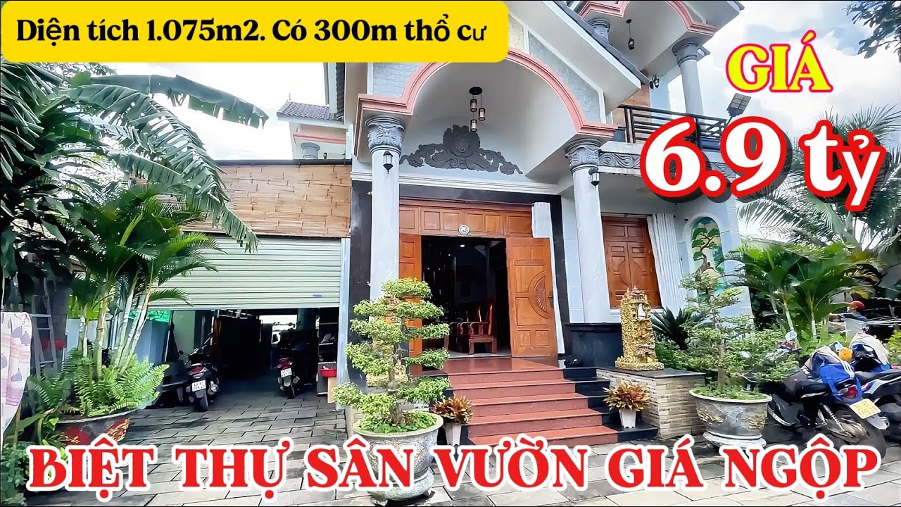 Giá ngộp ngộp, bán nhanh biệt thự sân vườn diện tích 1.075m2, để lại toàn bộ nội thất #batdongsan