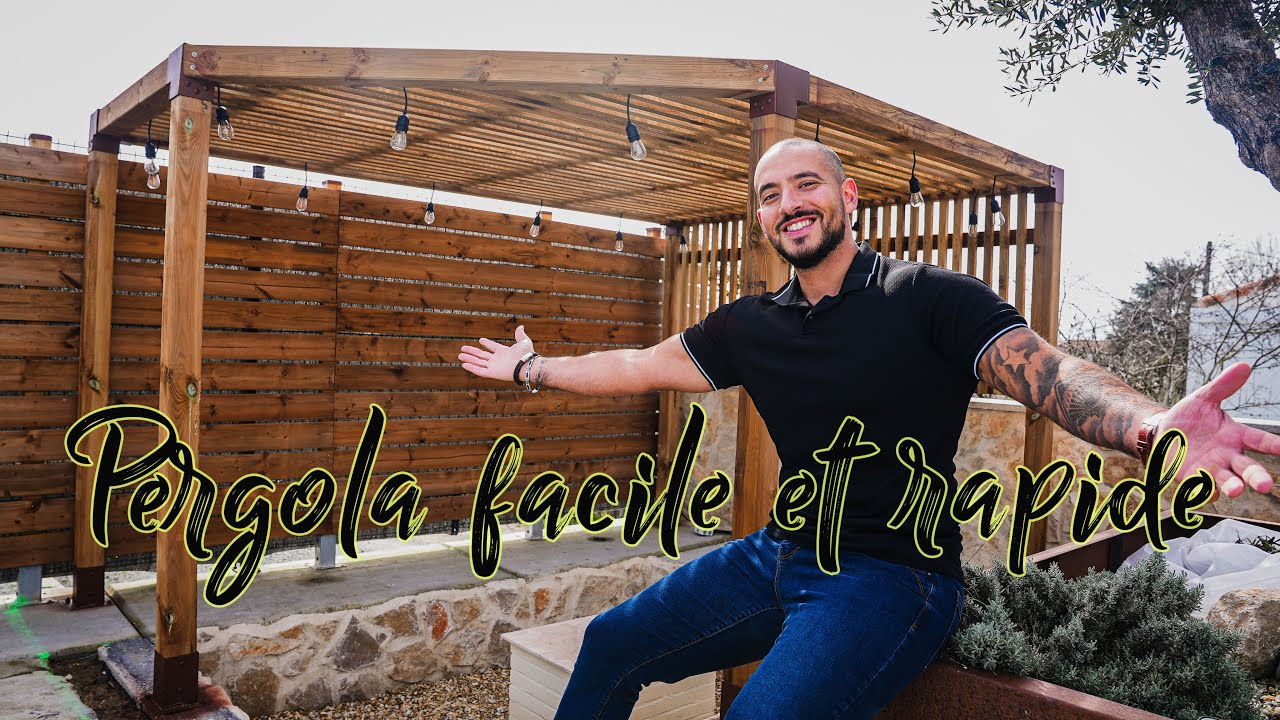 Une belle pergola super simple et faite en un weekend