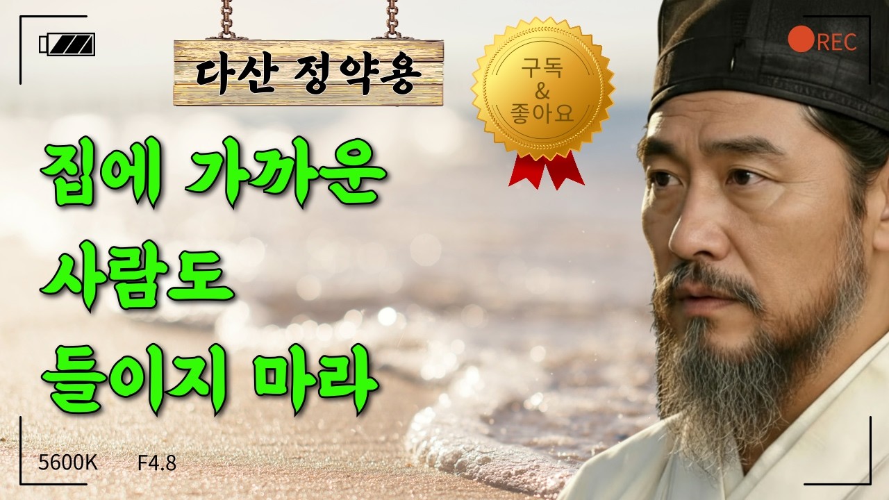 정약용. 집에 사람 들이지 마라ㅣ명언ㅣ오디오북ㅣ낭독ㅣ시니어ㅣ인생조언ㅣ