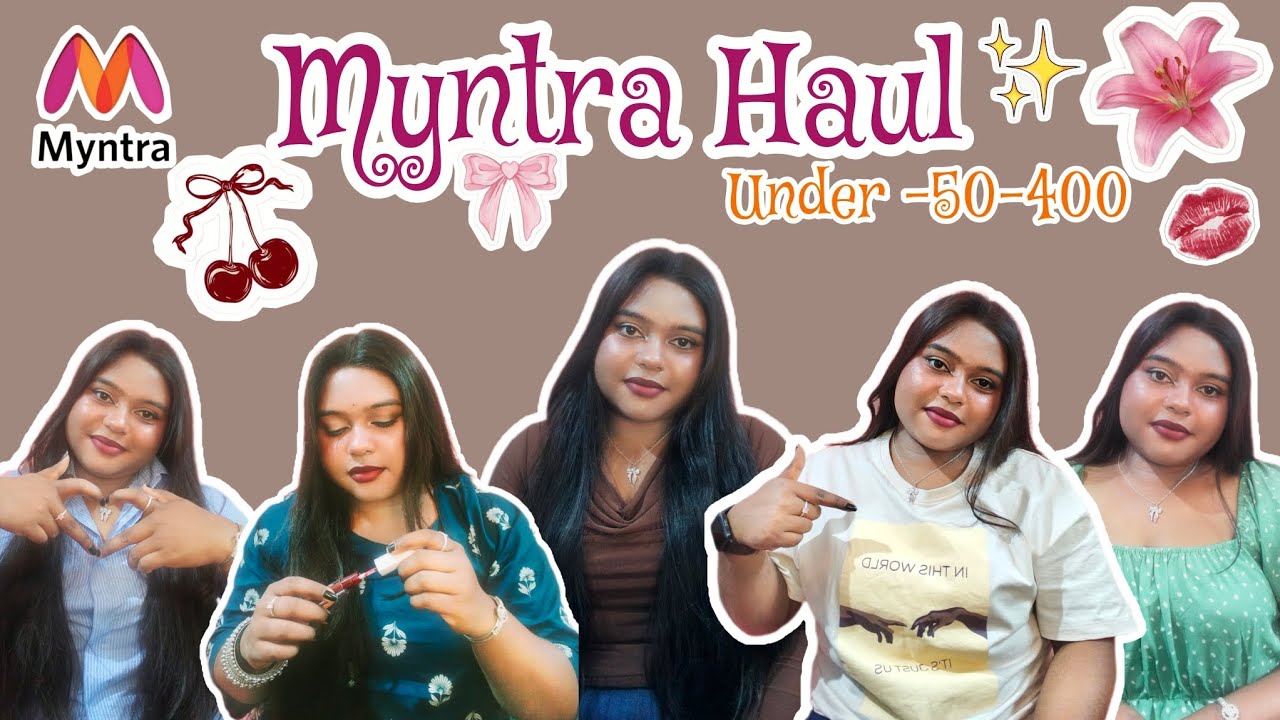 Guys I got this T-shirt for just ₹50 and I couldn’t believe it 😳😱😱 #hacks #myntrahaul #youtubevideo 