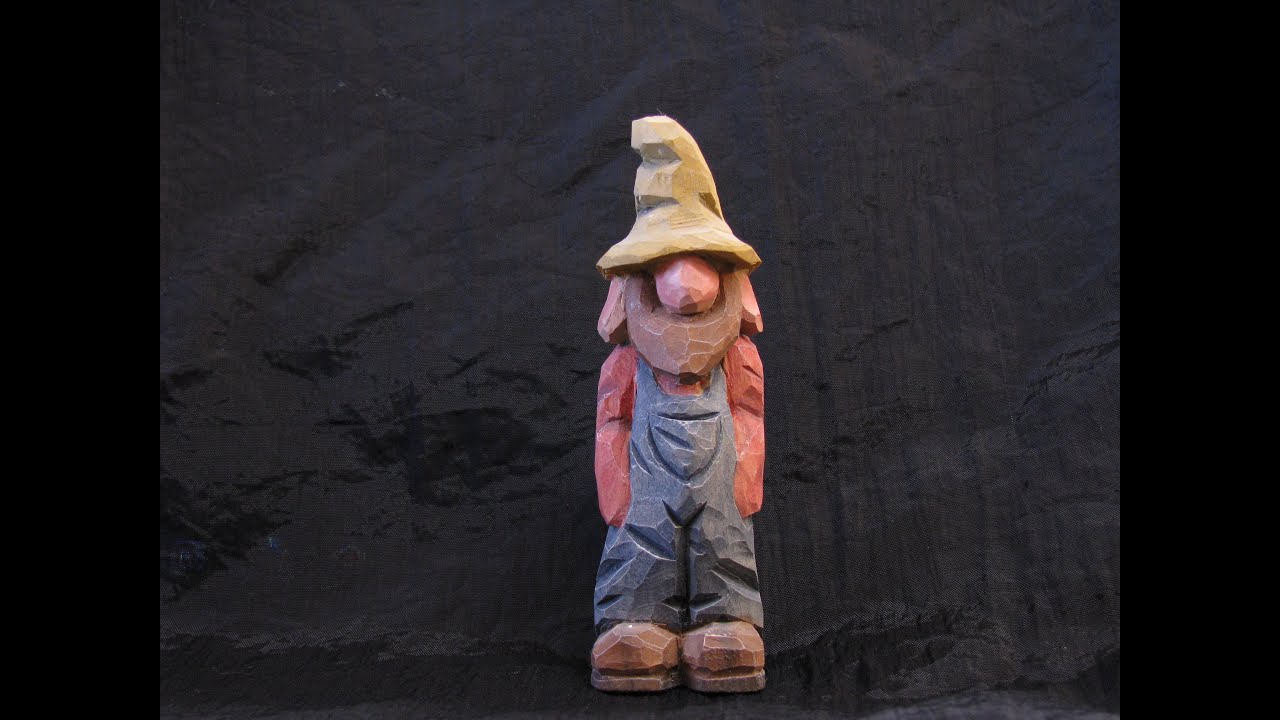 Carving a Wonderful Wood Hillbilly