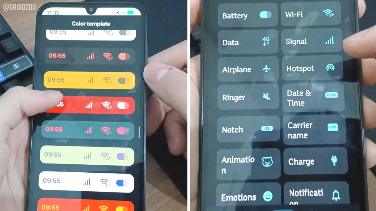Nova BARRA de STATUS PERSONALIZADA no SEU ANDROID