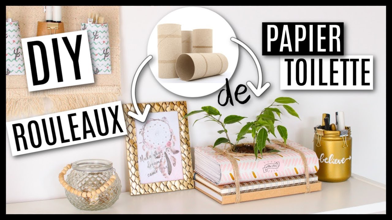 DIY 0€ AVEC DES ROULEAUX DE PAPIER TOILETTE !