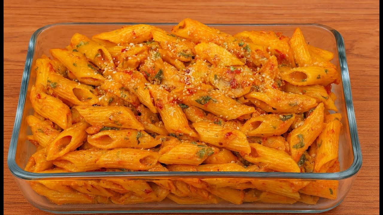 طرز تهیه پاستا بدون گوشت و مرغ با طعمی بینظیر| آموزش پاستا کاملا گیاهی 