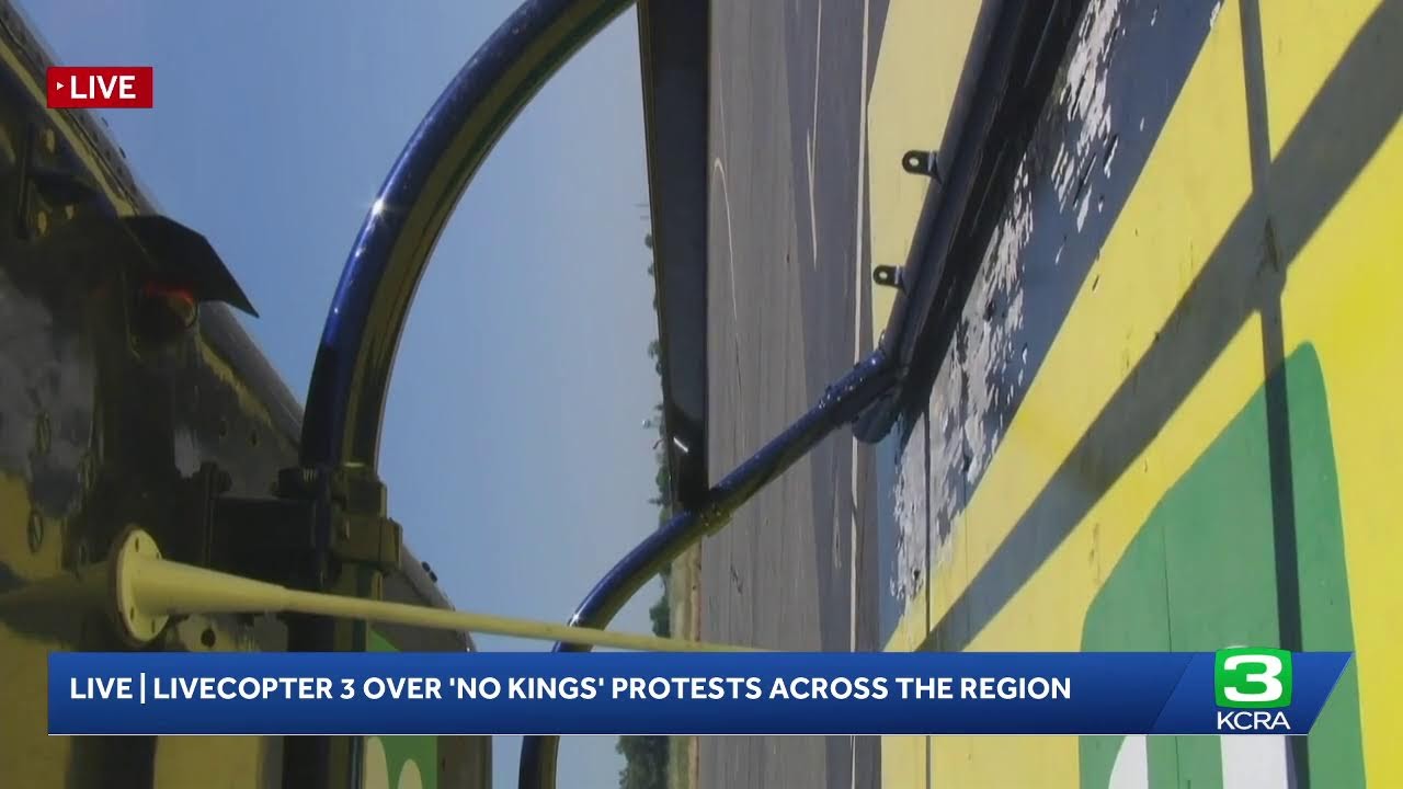LIVE | LiveCopter 3 over 'No Kings' protests