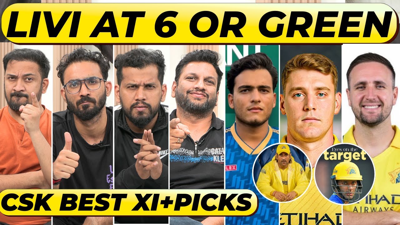 CSK AUCTION STRATEGY: CAM GREEN (30 CR) VS LIVINGSTONE AT 6, JADEJA REPLACEMENT IN, DUFFY OR HENRY