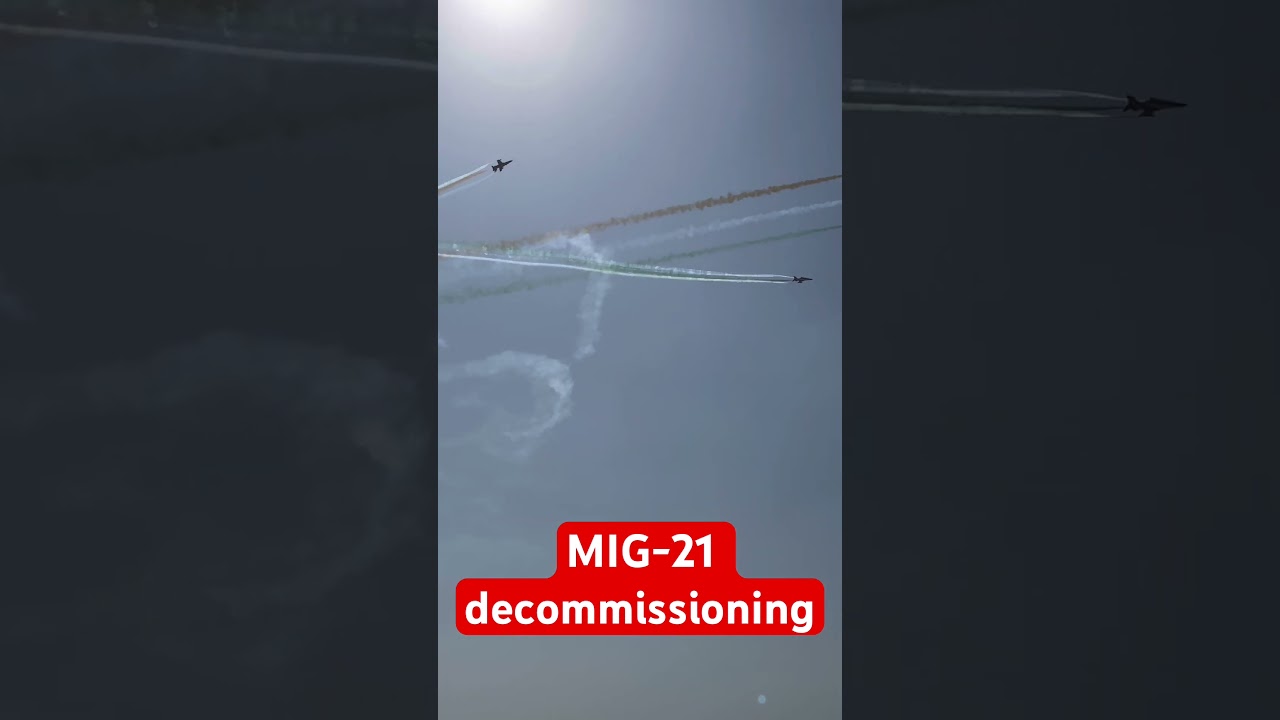 Mig-21 retiring ceremony #mig21 #bison #panthers #indianairforce #iaf #indianmilitary #chandigarh