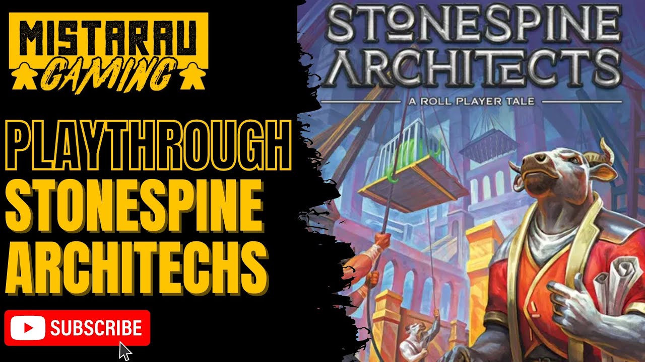 Stonespine Architects | How to Play | Solo Playthrough | Mista Rau Gaming