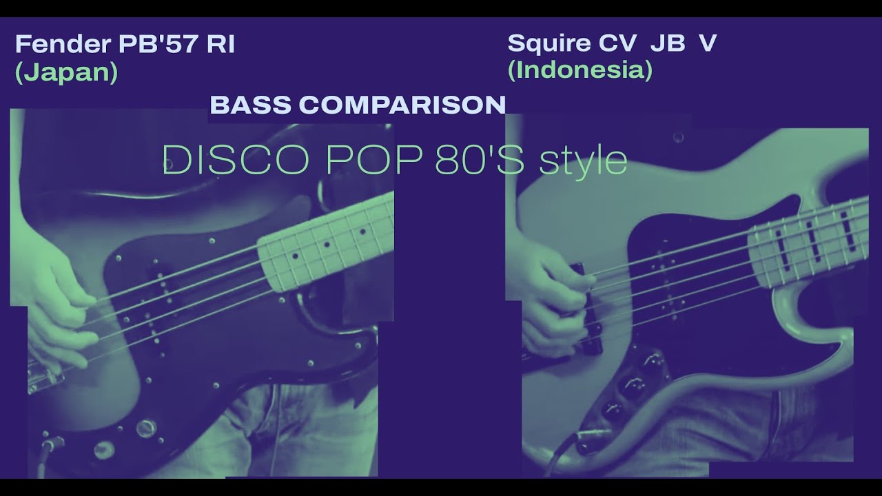 Fender PB '57RI Japan vs Squier JB CV5 Indonesia
