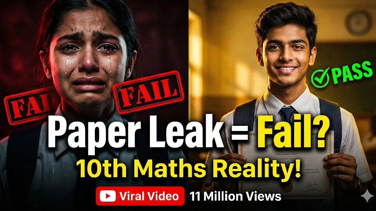 10वीं मैथ्स पेपर क्यों हुआ Tough? | Paper Leak की सच्चाई | Real Story#viralvideo #trending #viral 