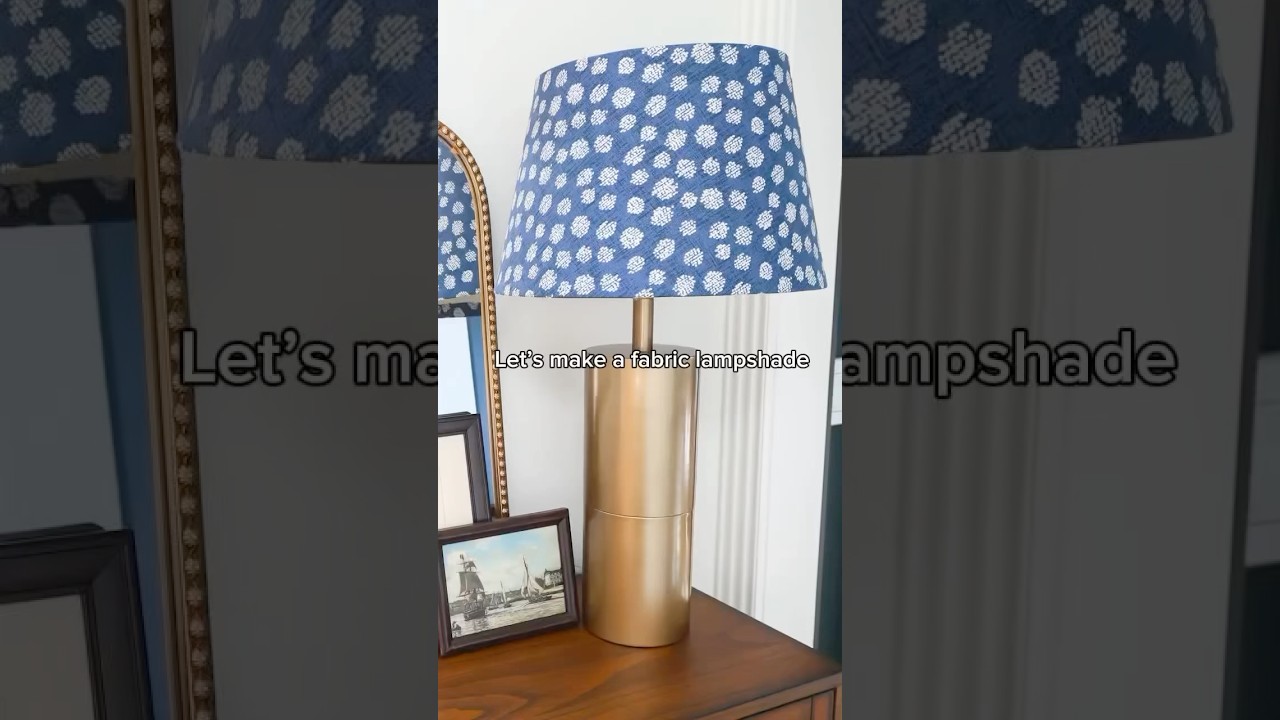 Making a fabric lampshade (EASY!) #diy