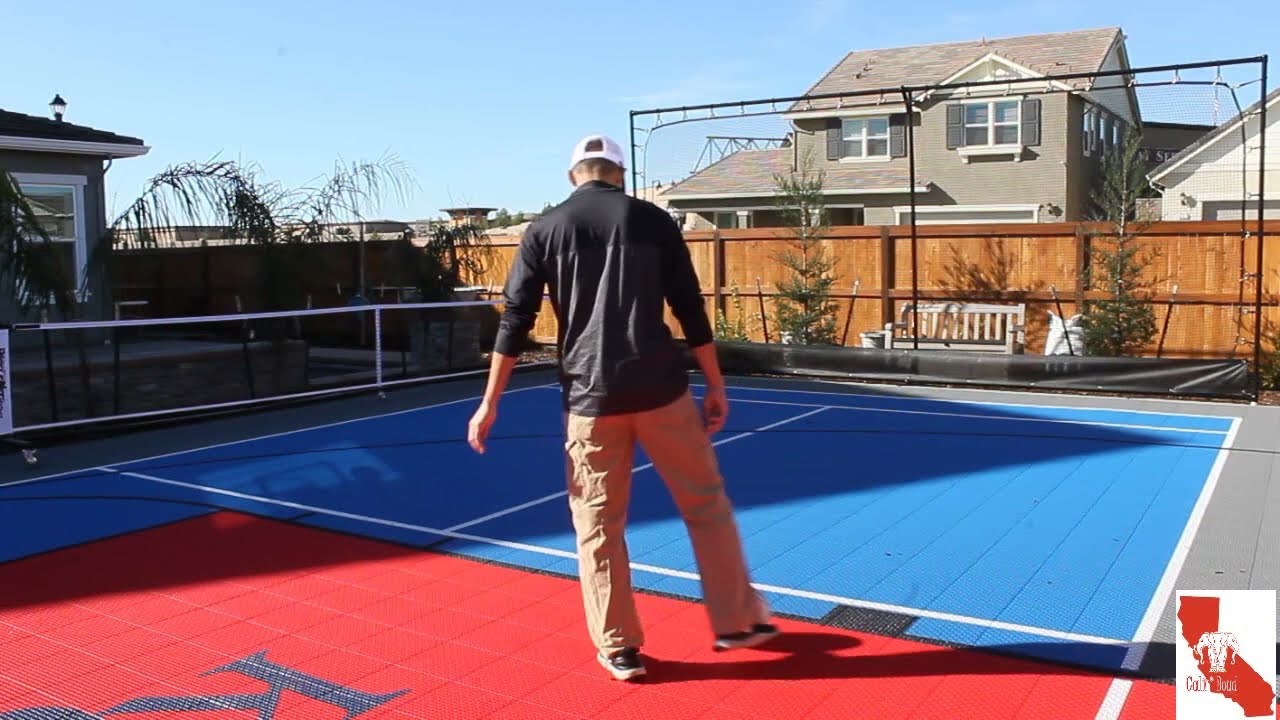 Установка площадки для пиклбола/баскетбола: Часть 6 - Обзор тренажера Flex Court Rebounder и сист...