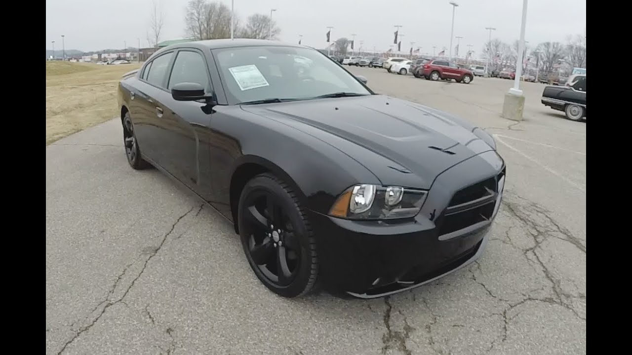 2012 Dodge Charger SXT Rallye Blacktop Edition | Black with Black Wheels | P10146