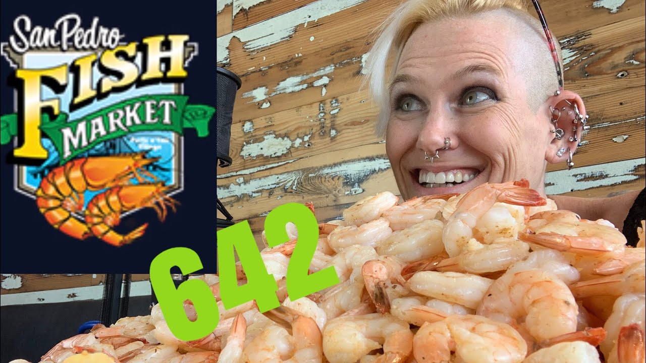 FOODBEAST MASSIVE WORLD RECORD OF 642 SHRIMP 🍤 SAN PEDRO FISH MARKET 🍤 OVER 17 LBS