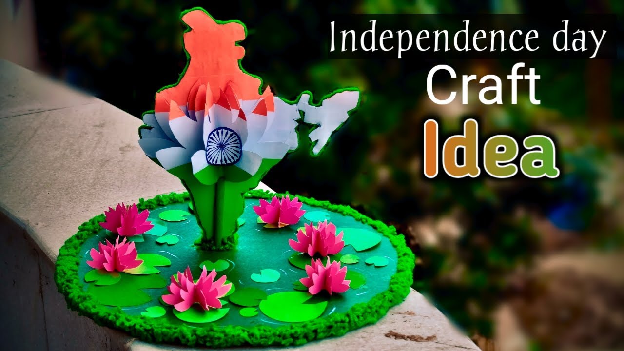 Independence day craft/Diy tricolour craft/15 th August craft for competition /republic day craft