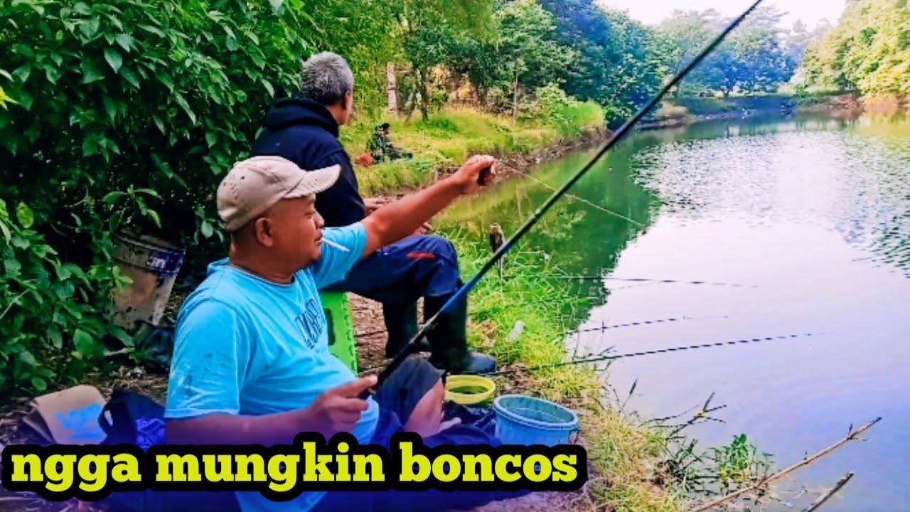 Mancing di Agro Wisata Cilangkap selalu ada strikenya