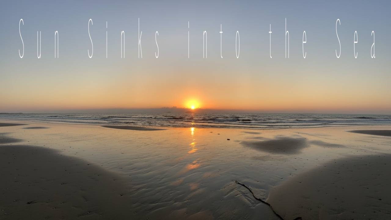 1 Hour ASMR | Sun Sinks into the Sea 😴