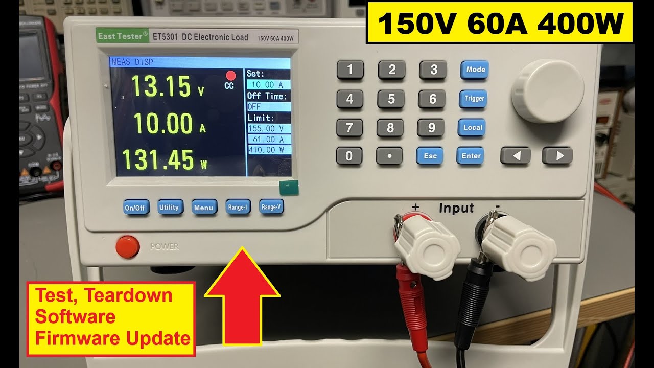 TA-0394: EastTester Electronic Load ET5301- Teardown, FW Upgrade 2024
