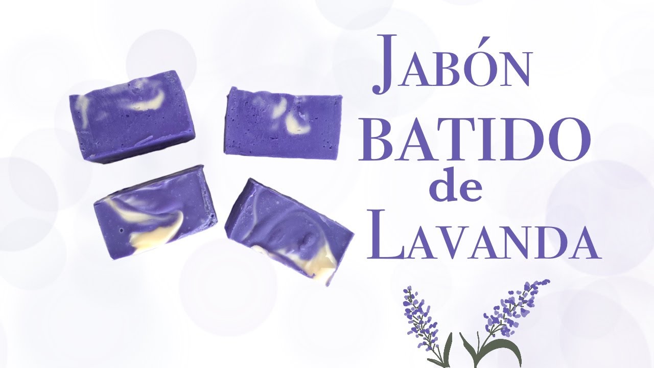 ❗️Cómo hacer JABÓN BATIDO de LAVANDA 🌿 | JABONES ARTESANALES