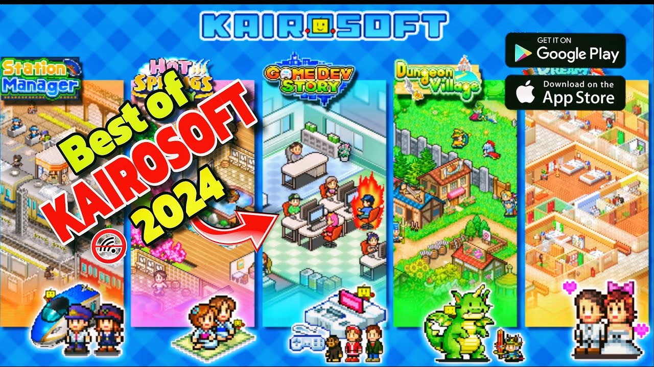 Top 5 Best Kairosoft Games | #pixelart #gaming #kairosoft #evolution #top5games