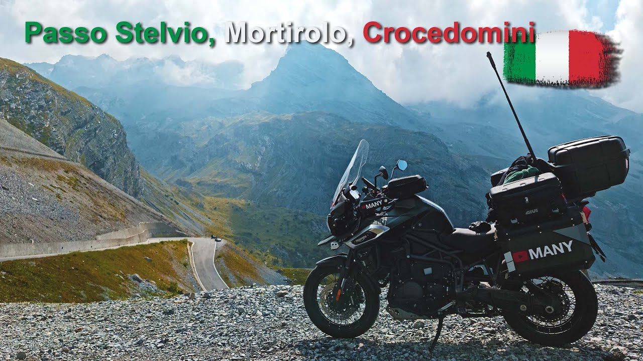 Motovlog CZ/SK #42 | Passo dello Stelvio, Passo del Mortirolo a Passo Crocedomini