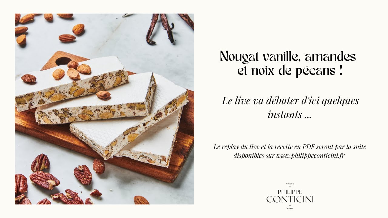 Nougat à la vanille, noix de pécan et amandes !
