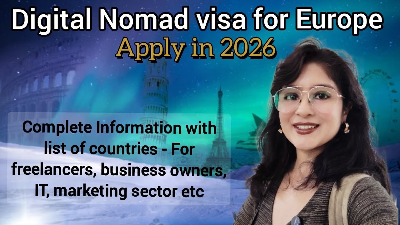Move to Europe with a Digital nomad visa | Apply in 2026 | Permanent residency opportunity 