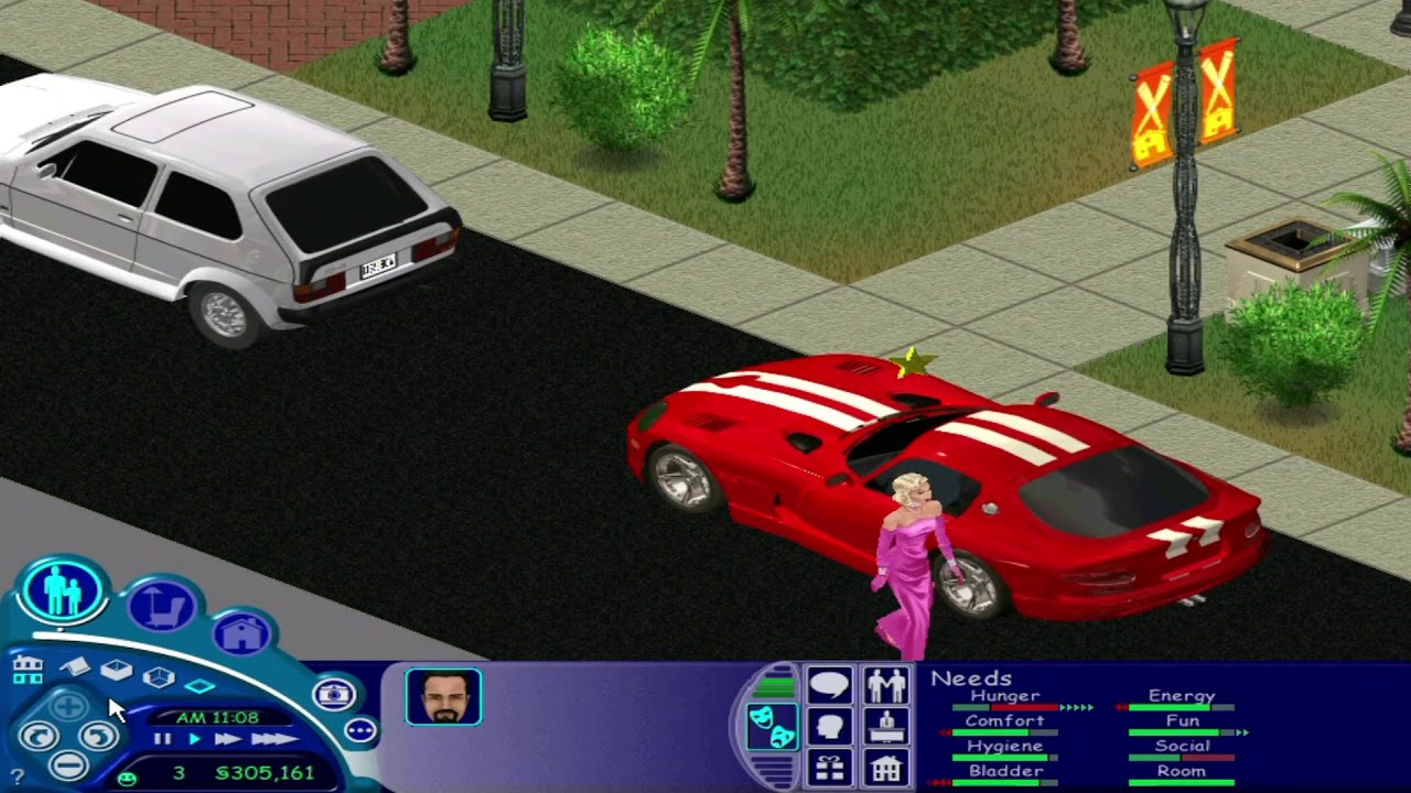 Sims 1- Getting a Fame Star